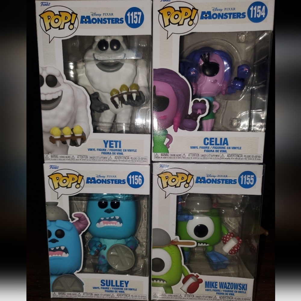 Funko pop Monster's Inc Lot Of 4